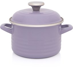 Oala cu capac Standard Metalacemail, 16cm, 2l, lila pastel