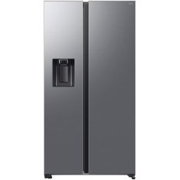 Side by side Samsung RS70F64KDTEO, Capacitate 640 l, SmartThings AI Energy, Full No Frost, Mono & Metal Cooling, Dozator de apa/gheata, Compresor Digital Inverter, Clasa D, H 178.4 cm, Inox