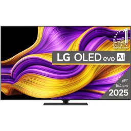 Televizor LG OLED evo 65G53LS, Diagonala 164 cm, Rezolutie 3840 x 2160, Smart, 4K Ultra HD, 100 Hz, Clasa E, Argintiu-inchis