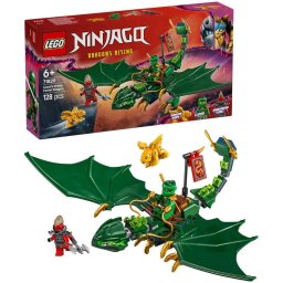LEGO Ninjago - Dragonul Padure Verde al lui Lloyd 71829, 128 piese, Multicolor