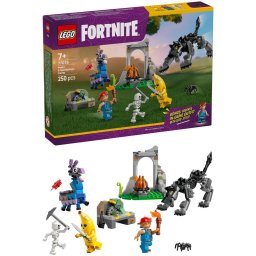 LEGO Fortnite - Tabara lui Peely si Sparkplug 77075, 250 piese, Multicolor