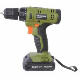 Masina de gaurit si insurubat (bormasina) pe acumulator Heinner AMGA009, 18 V, 650 RPM, 28 Nm, 10 mm mandrina rapida, Verde