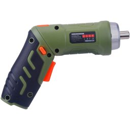 Surubelnita pe acumulator Heinner SSA111, 4 V, 250 RPM, 3 Nm, cablu USB, 9 biti 25 mm, prelungitor biti, suport biti