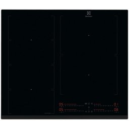 Plita incorporabila Electrolux EIV64453, Inductie, 4 zone de gatit, Booster, Control touch, Timer, Conectivitate hota, 60 cm, Negru