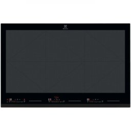 Plita incorporabila Electrolux EIV87671, Inductie, 5 zone de gatit, Booster, Conectivitate hota, Timer electronic, Blocare de siguranta pentru copii, 78 cm, Negru
