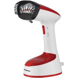Aparat de calcat vertical Heinner Charon HGS-1400RD, 1240-1470W, talpa din inox, abur continuu cu buton blocare, rezervor apa fix, pliabil pentru depozitare usoara, perie inclusa, debit abur 18+-4g/min, capacitate rezervor apa 120ml, Alb-Rosu