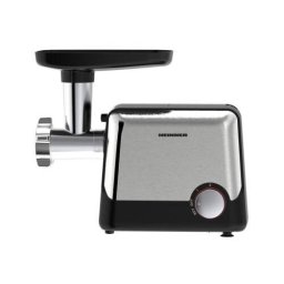 Masina de tocat Heinner HMG-2100BKS3, 2100W, 1.8 kg/min, accesoriu rosii, accesorii kibbe si carnati, cutit inox, 2 site metalica, Negru-Inox