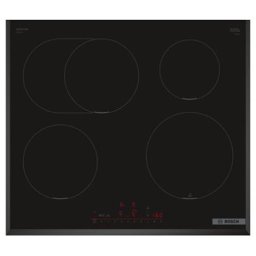 Plita cu inductie, BOSCH, PIF651HC1E Serie 6, 4 zone de gatit, DirectSelect, PerfectFry Plus, ReStart, QuickStart, 60 cm, Negru
