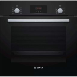 Cuptor incorporabil Bosch HBF153BB0, Clasa A, Capacitate 66 l, Electric, 5 functii, Grill, Timer, EcoClean, Negru