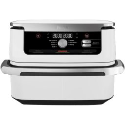 Friteuza cu aer cald Ninja Flex Drawer AF500EU, 2470 W, 10.4 L, capacitate mancare 2 kg, interval temperatura 40 - 240 °C, doua zone de gatit, 7 programe, Alba