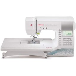 Masina de cusut Singer Quantum 9960, 600 de programe, control electronic, Ecran LCD, alb