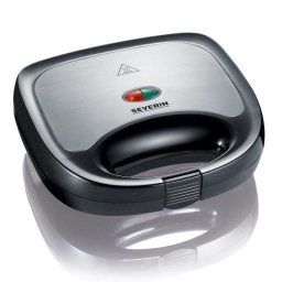Sandwich maker Severin SA2969, 600W, placi antiaderente, indicator luminos, maner termoizolant, argintiu/negru