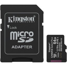 Card Kingston Technology 64 GB microSDXC Canvas Select Plus Gen3 100MB/s A1 + Adapter