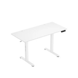 Birou electric Mark Adler Leader 7.0, inaltime reglabila 72-118 cm, dimensiuni 120 x 60 cm, Functie de Memorie, Afisaj LCD, Alb
