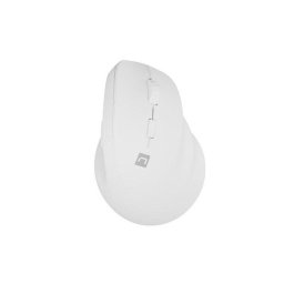 Mouse Natec Crake 2, Wireless + Bluetooth, Optical 2400 DPI, Alb