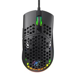 Mouse gaming Havit MS1036, 7 butoane, 7200 DPI, RGB, 121x64x42mm, Negru