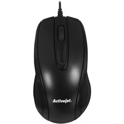 Mouse cu fir ActiveJet AMY-083, USB, Optical, 1000DPI, Negru