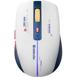 Mouse de gaming wireless Defender Dila MM-282, 41925,1800 Dpi, Alb-Albastru