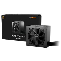 Sursa alimentare Be quiet! BP002EU, PURE POWER 12, 80+ Gold, 650 W, 20+4 pin ATX, Negru