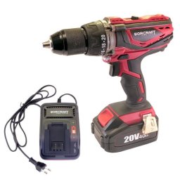 Masina de gaurit, insurubat (bormasina), cu percutie, cu acumulator 4 Ah Li-ion, 20 V, incarcator, mandrina 1.5-13 mm, Worcraft