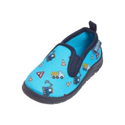 PLAYSHOES Papuci de casă 'Baustelle' turcoaz / albastru închis / mai multe culori
