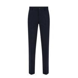 WE Fashion Pantaloni cu dungă albastru închis