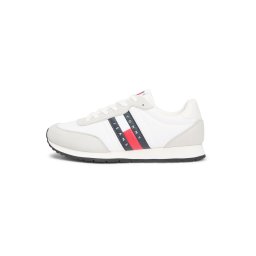 Tommy Jeans Sneaker low 'CLASSIC' gri deschis / roșu / negru / alb