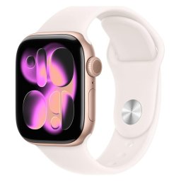 Smartwatch Watch Series 11 GPS 46mm Rose Gold Aluminium Case with Light Blush Sport Band - M/L