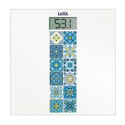Cantar Cântar corporal digital 180 kg, Precizie 100g, Display LCD mare 7.8 cm, Sticlă securizată 6mm, Design slim, Pornire/Oprire automată, Albastru
