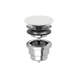 Villeroy & Boch 680800RW - Valvă de scurgere pentru lavoar, alb/crom lucios