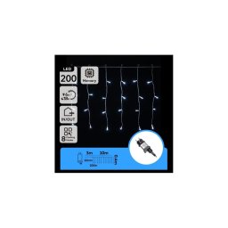 Aigostar - Ghirlandă LED de exterior pentru Crăciun 200xLED/3,6W/230V/8 funcții 10x0,4m IP44 alb rece