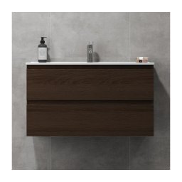 Dulap de baie cu lavoar KENWOOD 91x50x47 cm, nuc