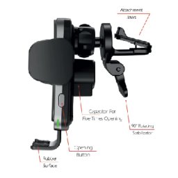 Kit Suport Auto + Incarcator Wireless Swissten S-GRIP W2-AV5 Air Vent 15W Negru