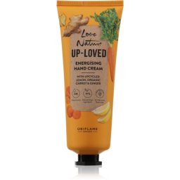Oriflame Love Nature Up-Loved Upcycled Lemon & Organic Carrot & Ginger crema de maini hidratanta 75 ml
