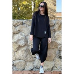 COMPLEU SPORT ASIMETRIC OVERSIZED GUARDDA NEGRU TALIE UNICA Negru