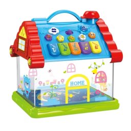Casuta interactiva Home pentru bebelusi , cu lumini, muzica si proiectii stelare