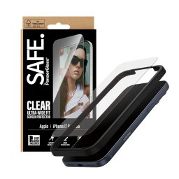 Folie PanzerGlass SAFE Ultra-Wide Fit pentru iPhone 17 Pro Max, EasyAligner, clear