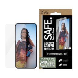 Folie PanzerGlass SAFE Ultra-Wide Fit pentru Samsung Galaxy S25 Plus / S24 Plus, Aligner, clear