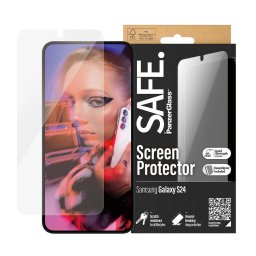 Folie PanzerGlass SAFE Ultra-Wide Fit pentru Samsung Galaxy S24, EasyAligner, clear
