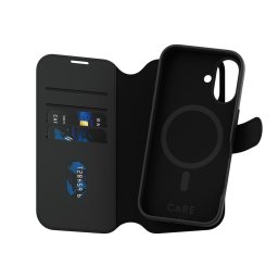 Husa Husa pentru iPhone 16 - PanzerGlass® CARE Feature MagSafe Case Tango Two-in-One Wallet - Black