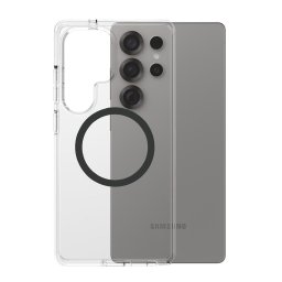 Husa PanzerGlass® CARE Flagship Urban Combat Qi Compatible - Husă telefon - compatibil cu Samsung Galaxy S25 Ultra - Compatibil încărcare wireless (Qi) - culoare Negru, Transparent