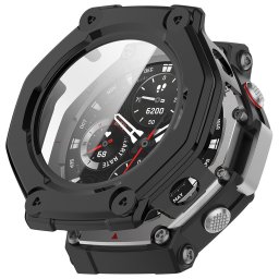 Husa pentru Amazfit T-Rex 3 + Folie - Techsuit Defense360 Pro - Matte Black