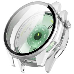 Husa pentru Huawei Watch GT 6 46mm + Folie - Techsuit Defense360 Pro - Silver