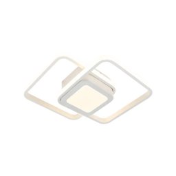 Lustra LED DUOFORM, 36W, 3 Patrate, lumina Rece/Calda/Neutra, Alb
