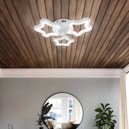 Lustra LED STELARIUM, 22W, 3 Stelute, lumina Rece, Alb