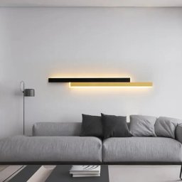 Lustra LED Linius, Liniara, 29W, Alb Negru