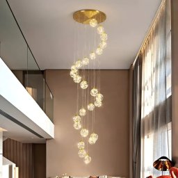 Candelabru Cristal LED Ismini Auriu