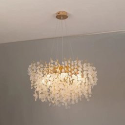Candelabru Cristal WALTZ Serenade, 8x G9, Auriu, 60cm, Inaltime Reglabila