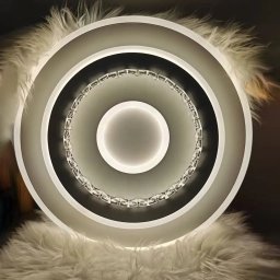 Lustra LED DOLIANA, 70W, Diametru 40cm, lumina Rece/Calda/Neutra, Alb