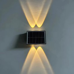 Aplica LED Exterior Solaris, 4 Surse de lumina, Lumina Calda, Negru